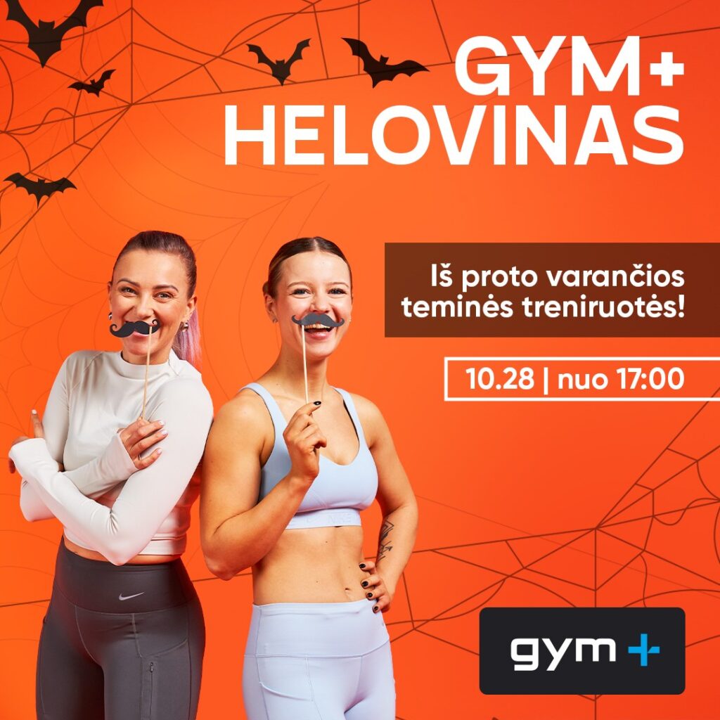 HELOVINAS SU GYM+: BAUGIAI SMAGIOS TRENIRUOTĖS 10.28!