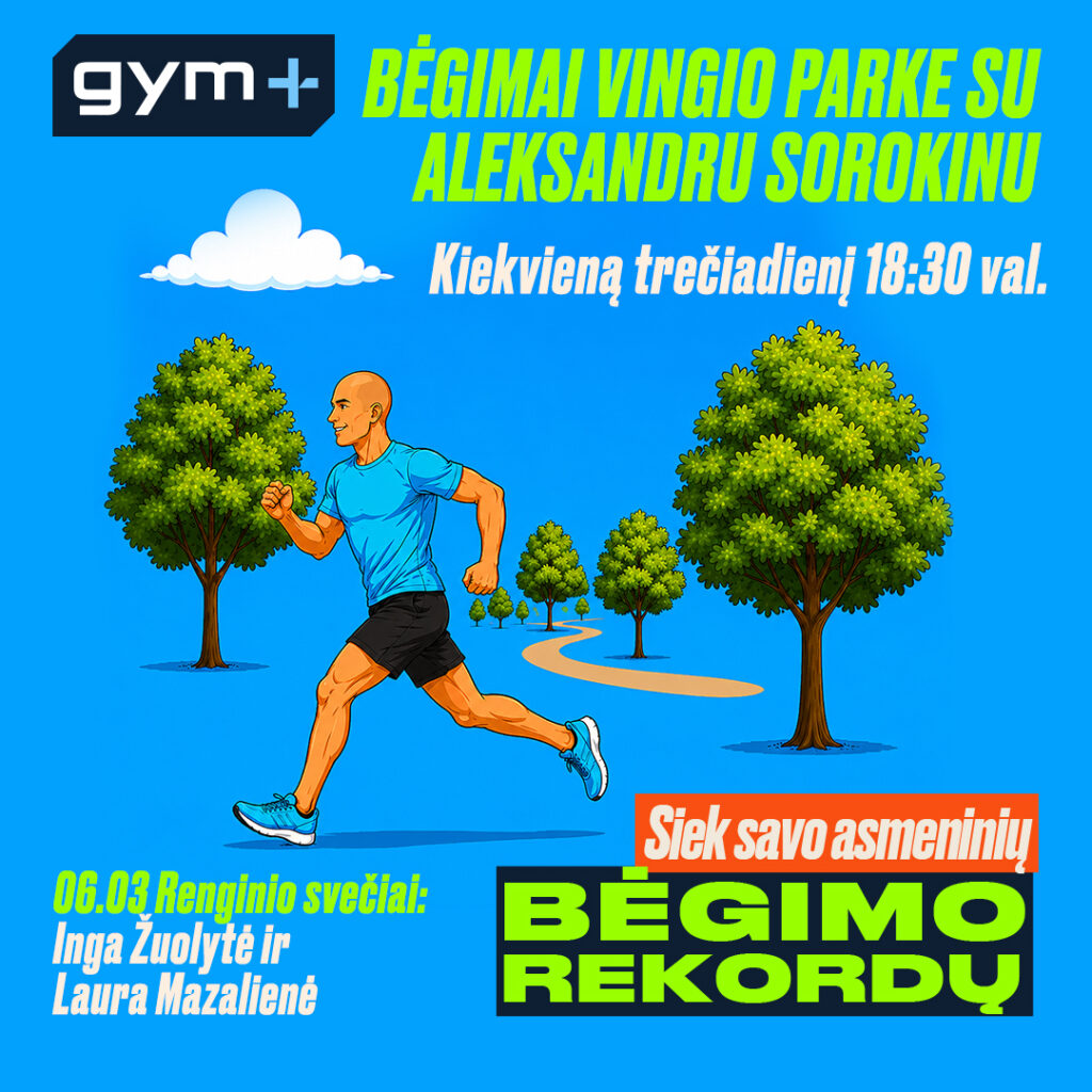 BĖGIMAI VINGIO PARKE SU ALEKSANDRU SOROKINU