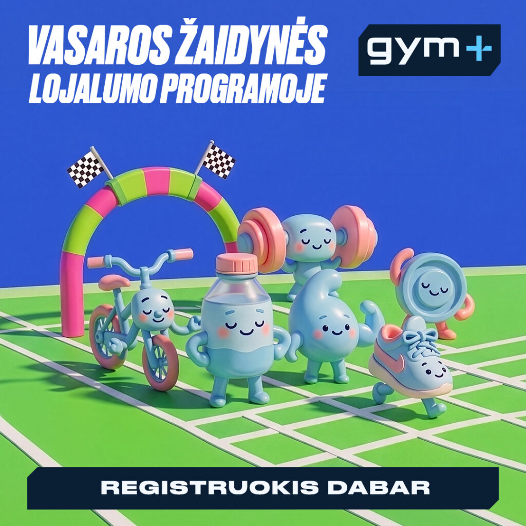 PRISIJUNK PRIE GYM+ VASAROS ŽAIDYNIŲ!